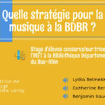 Quelle stratégie pour la musique à la Bibliothèque départementale du Bas Rhin