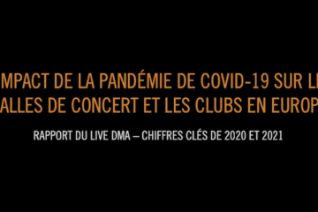 impact de la pandemie de Covid 19 sur 3250 salles de concert en Europe